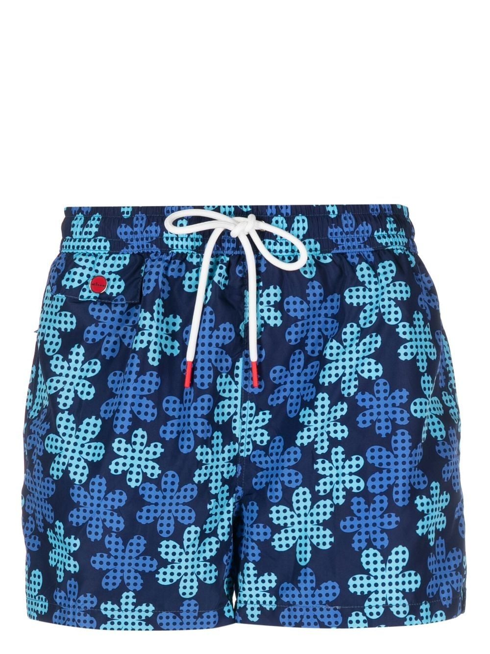 Kiton logo-print swim shorts - Blue von Kiton