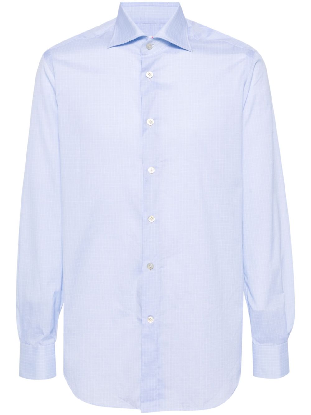 Kiton long-sleeve cotton shirt - Blue von Kiton