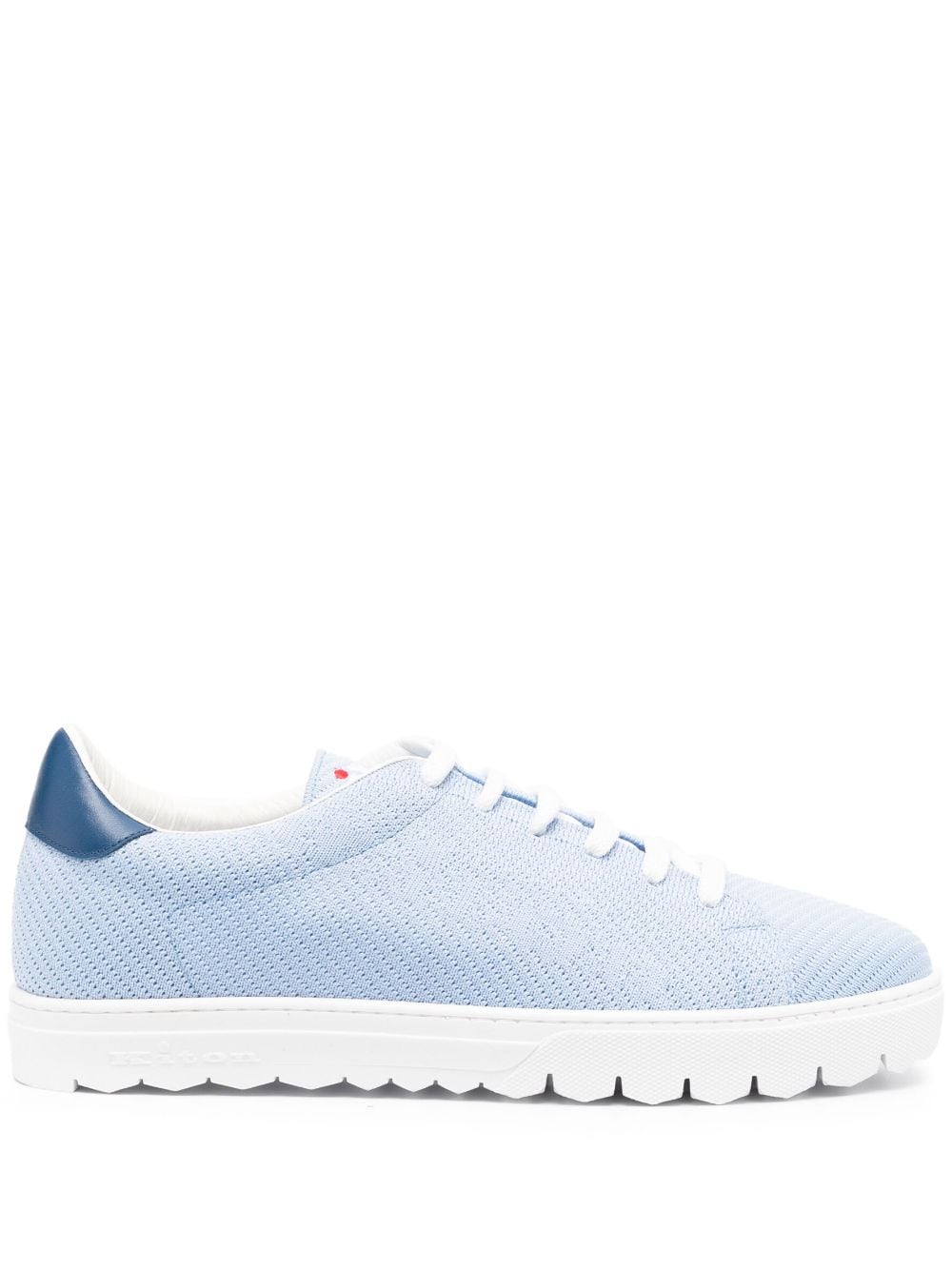 Kiton low-top perforated sneakers - Blue von Kiton