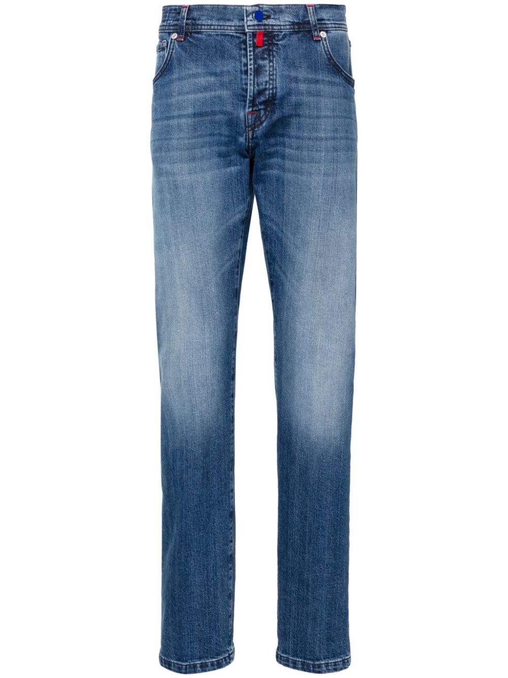 Kiton mid-rise slim-cut jeans - Blue von Kiton