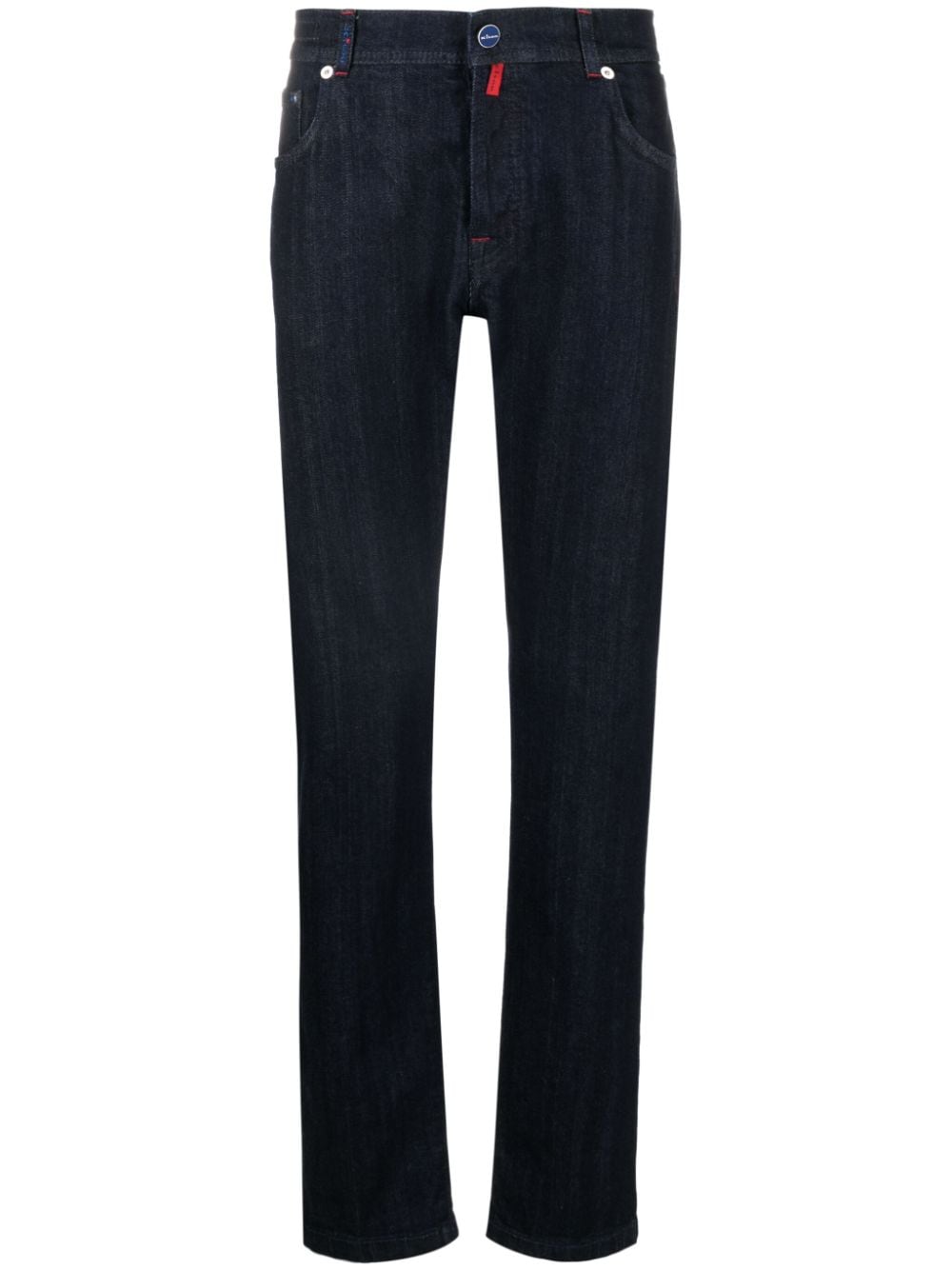 Kiton mid-rise slim-fit tapered jeans - Blue von Kiton