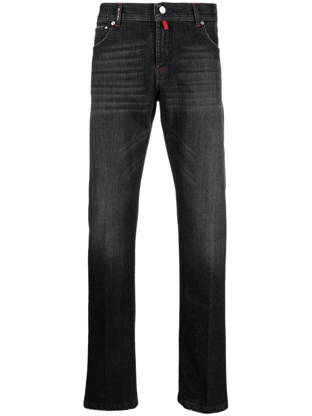 Kiton mid-rise straight-leg jeans - Black von Kiton