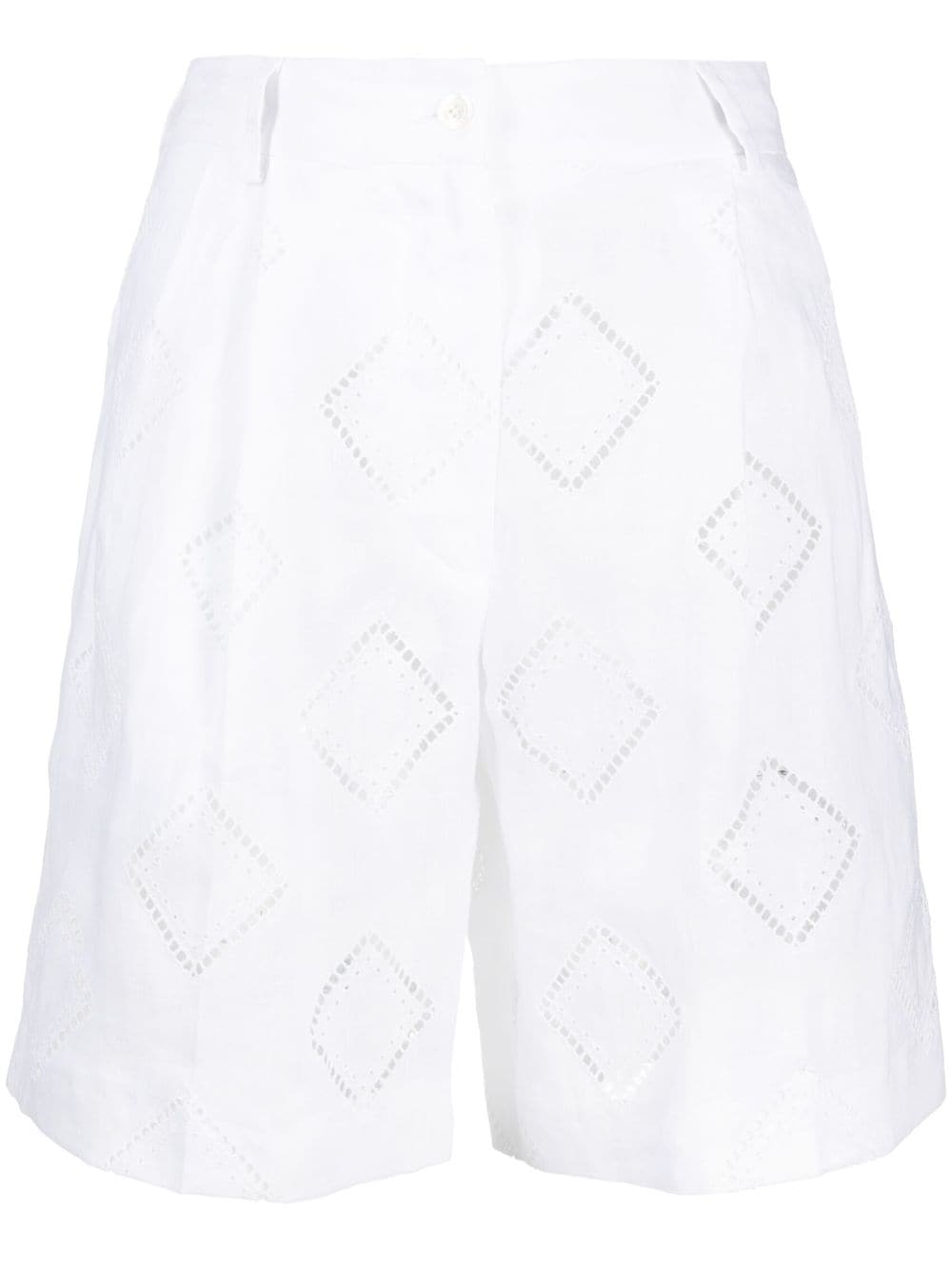 Kiton perforated-detailed shorts - White von Kiton