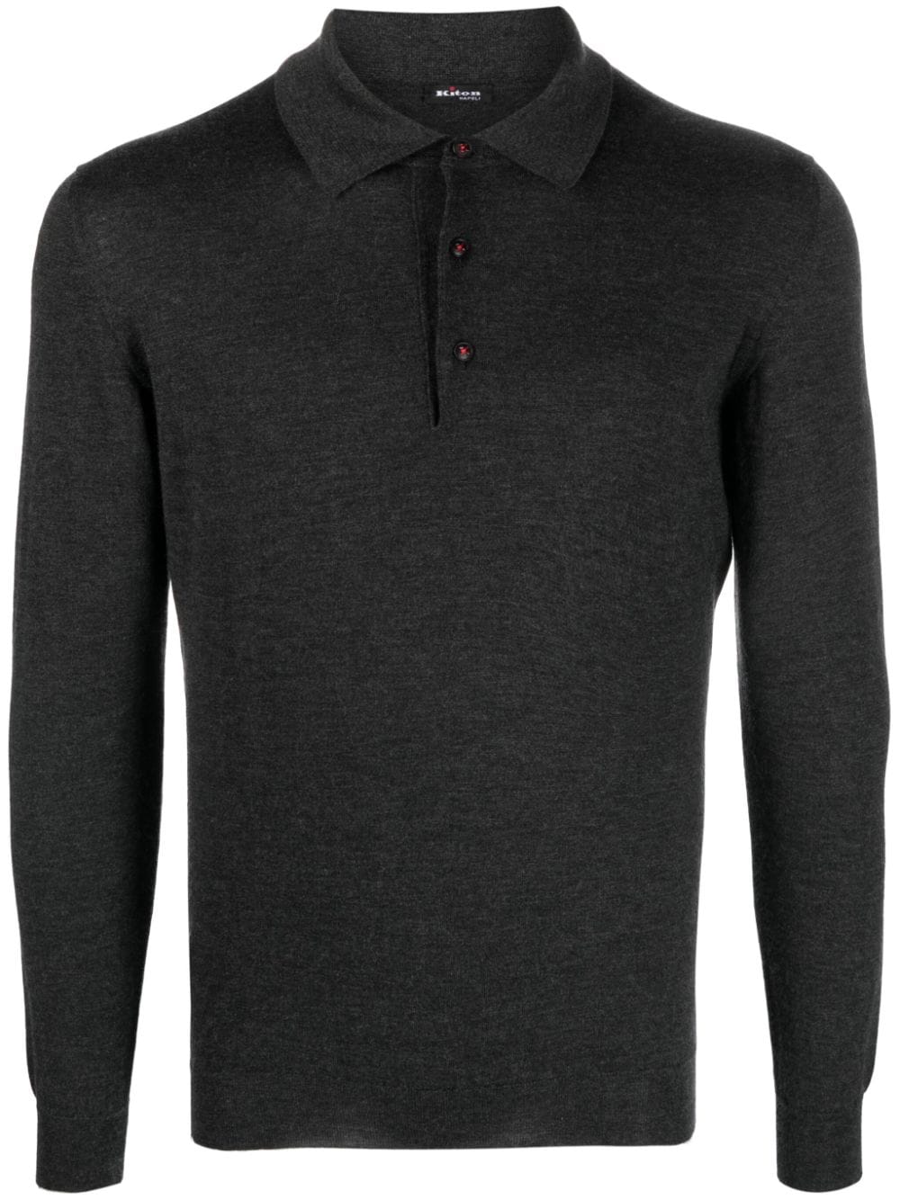 Kiton polo-collar button-fastening polo shirt - Grey von Kiton