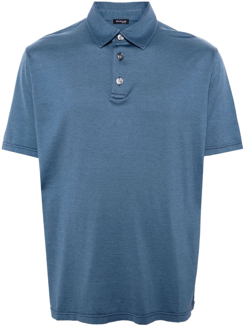 Kiton silk-blend polo shirt - Blue von Kiton