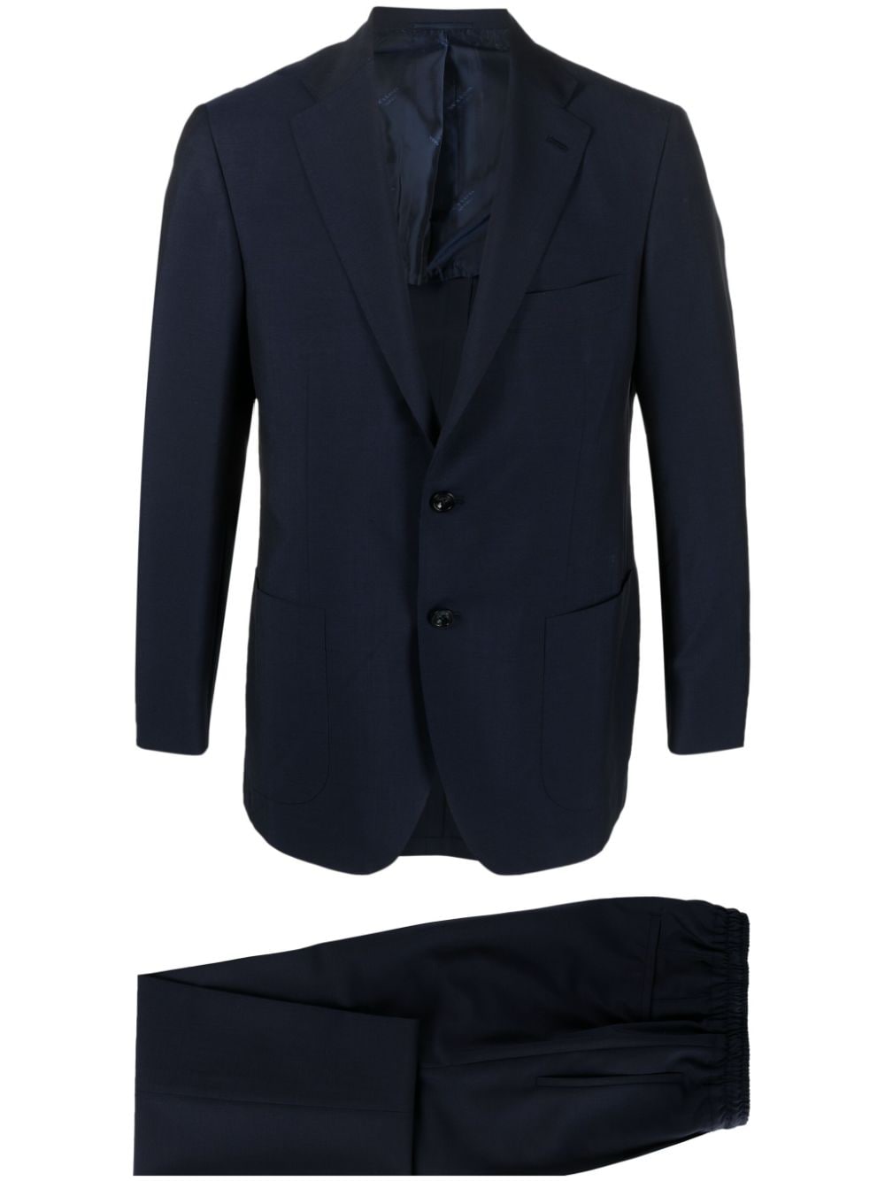 Kiton single-breasted tailored suit - Blue von Kiton