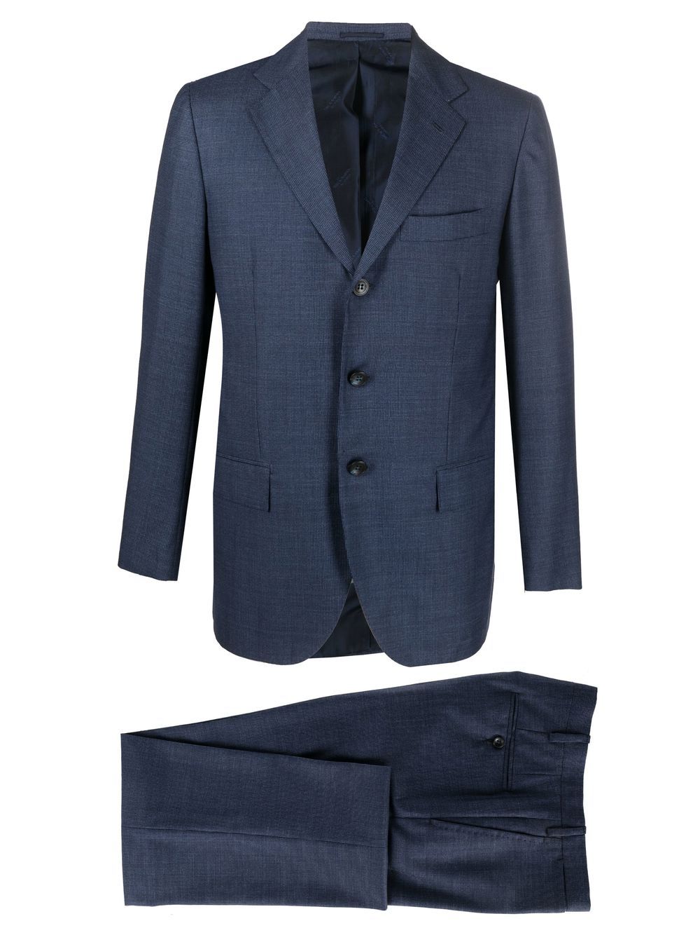 Kiton single-breasted two-piece suit - Blue von Kiton