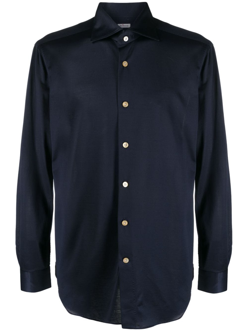 Kiton slim-cut cotton shirt - Blue von Kiton