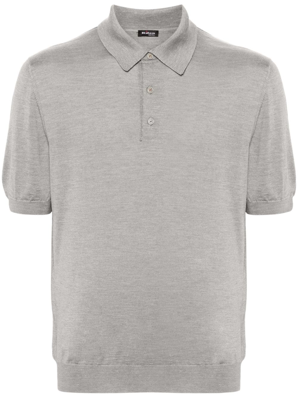 Kiton slub-texture polo shirt - Grey von Kiton
