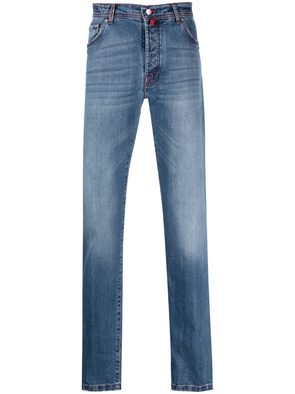 Kiton straight-leg washed-denim jeans - Blue von Kiton