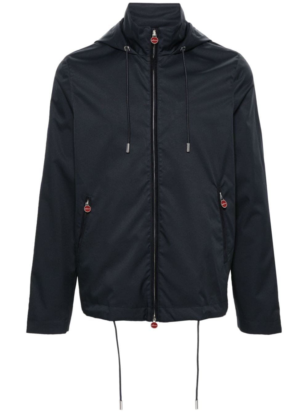 Kiton zip-up hooded jacket - Blue von Kiton