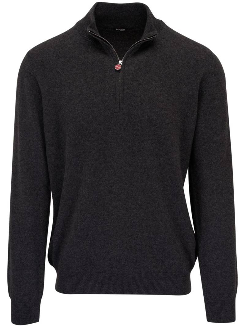 Kiton zip-up knitted jumper - Green von Kiton