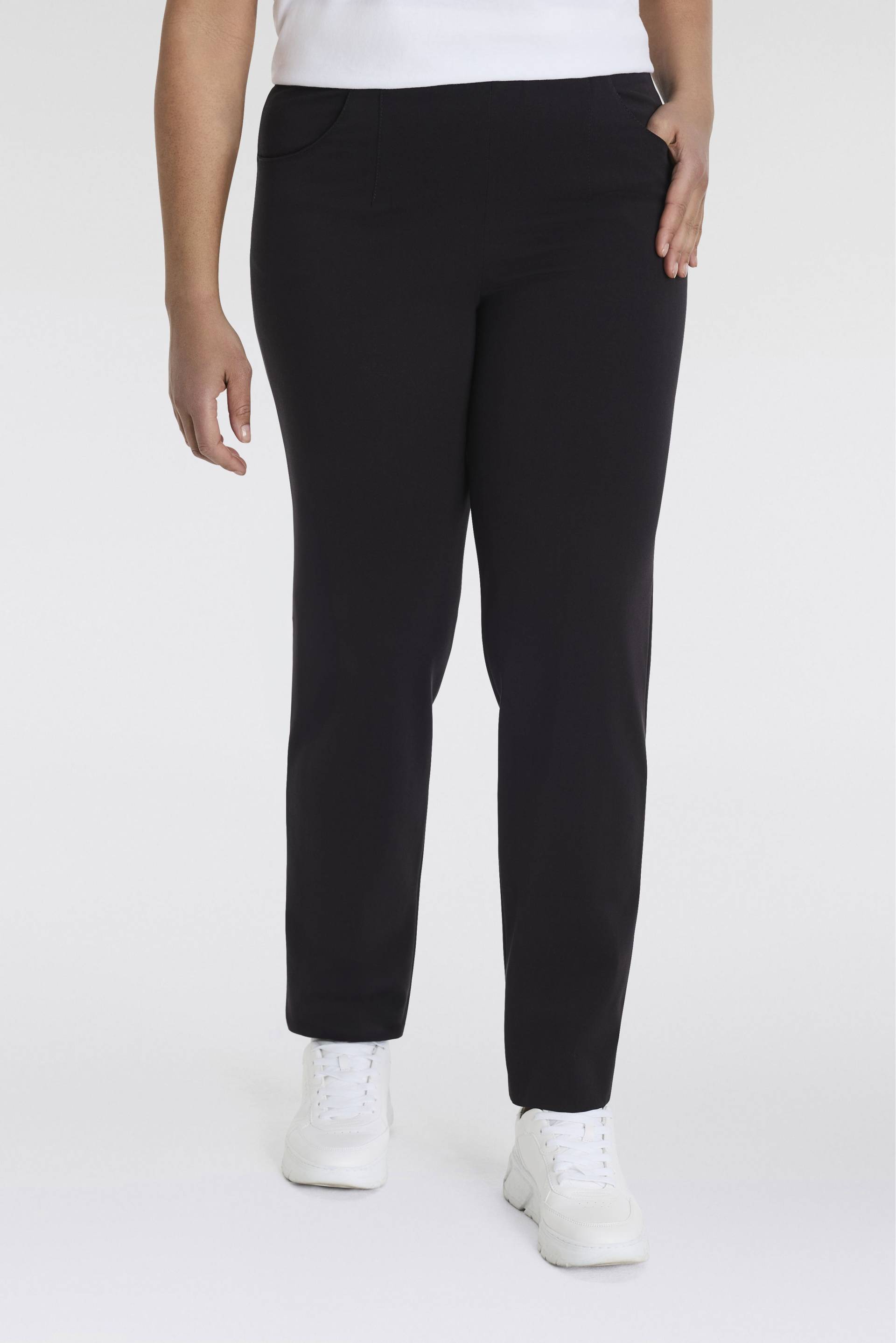 KjBRAND Schlupfhose »Schlupfhose Susie in Bi-Stretch, Kammgarnoptik«, ideal für kräftige Oberschenkel von KjBRAND