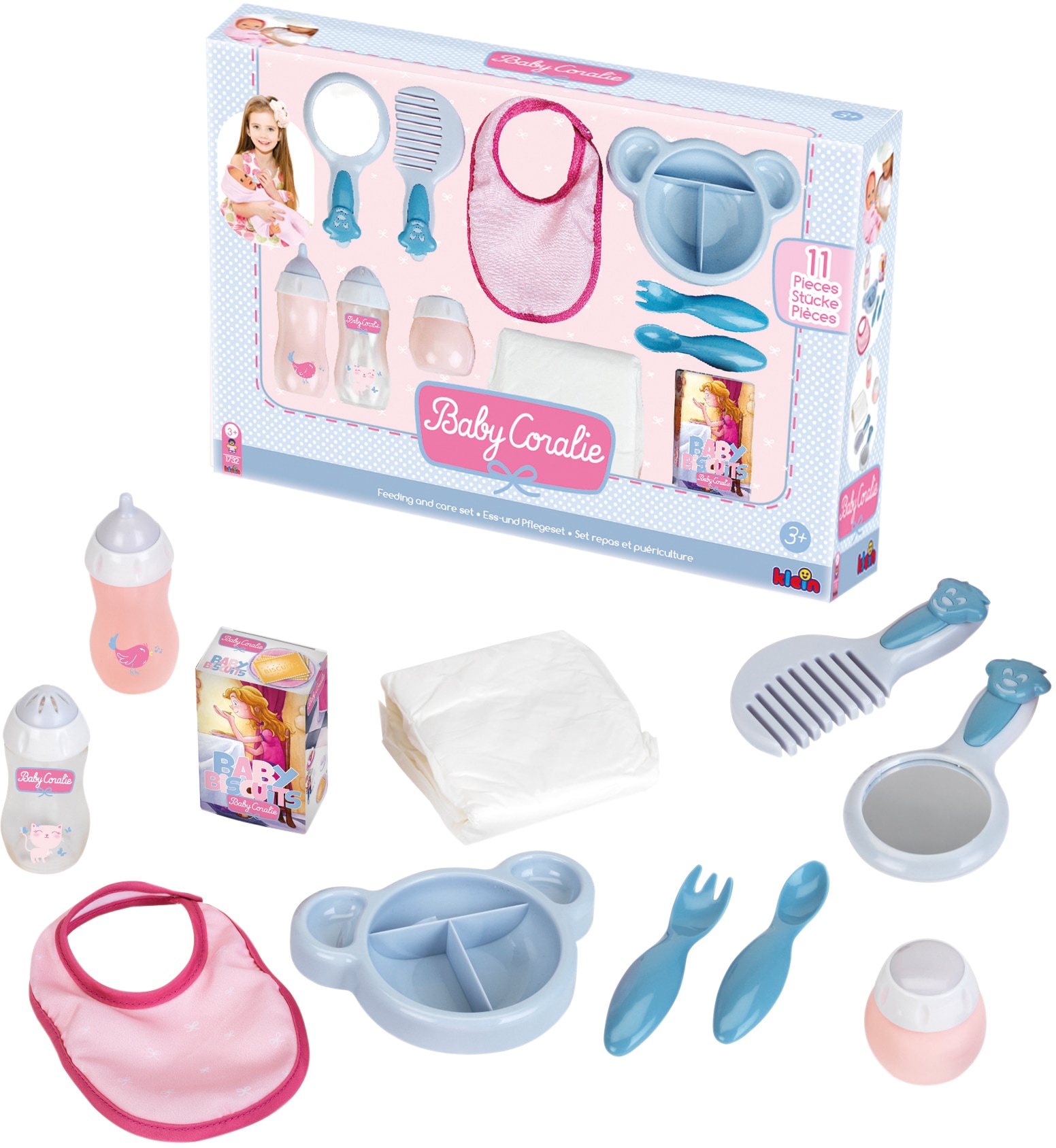 Klein Puppen Accessoires-Set »Baby Coralie, Ess- und Pflegeset« von Klein