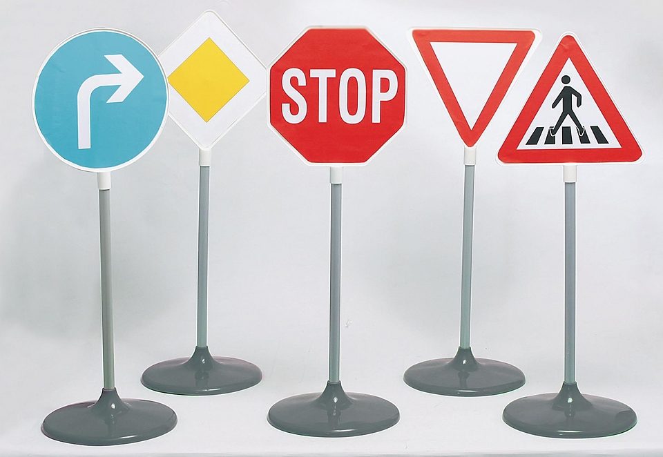 Klein Spiel-Verkehrszeichen, (5 tlg.) von Klein