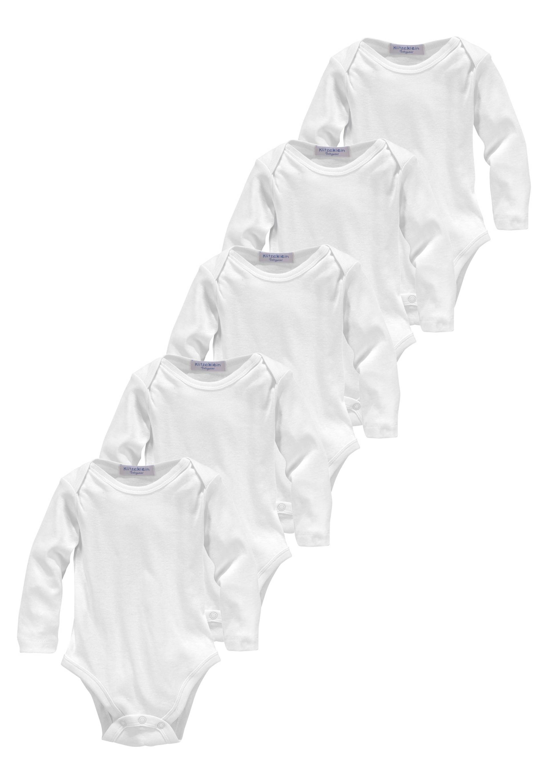 Klitzeklein Langarmbody »5er Pack Bodies in einer Spar-Packung«, aus Bio-Baumwolle Klitzeklein Langarmbody »5er Pack Bodies in einer Spar-Packung«, aus Bio-Baumwolle von Klitzeklein