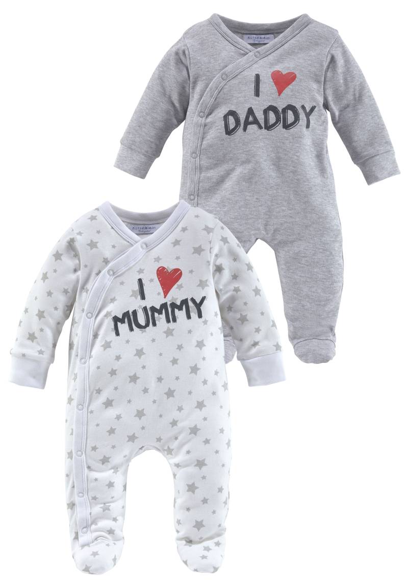 Klitzeklein Schlafoverall »I love Mummy / I love Daddy«, (Packung, 2 tlg.) von Klitzeklein