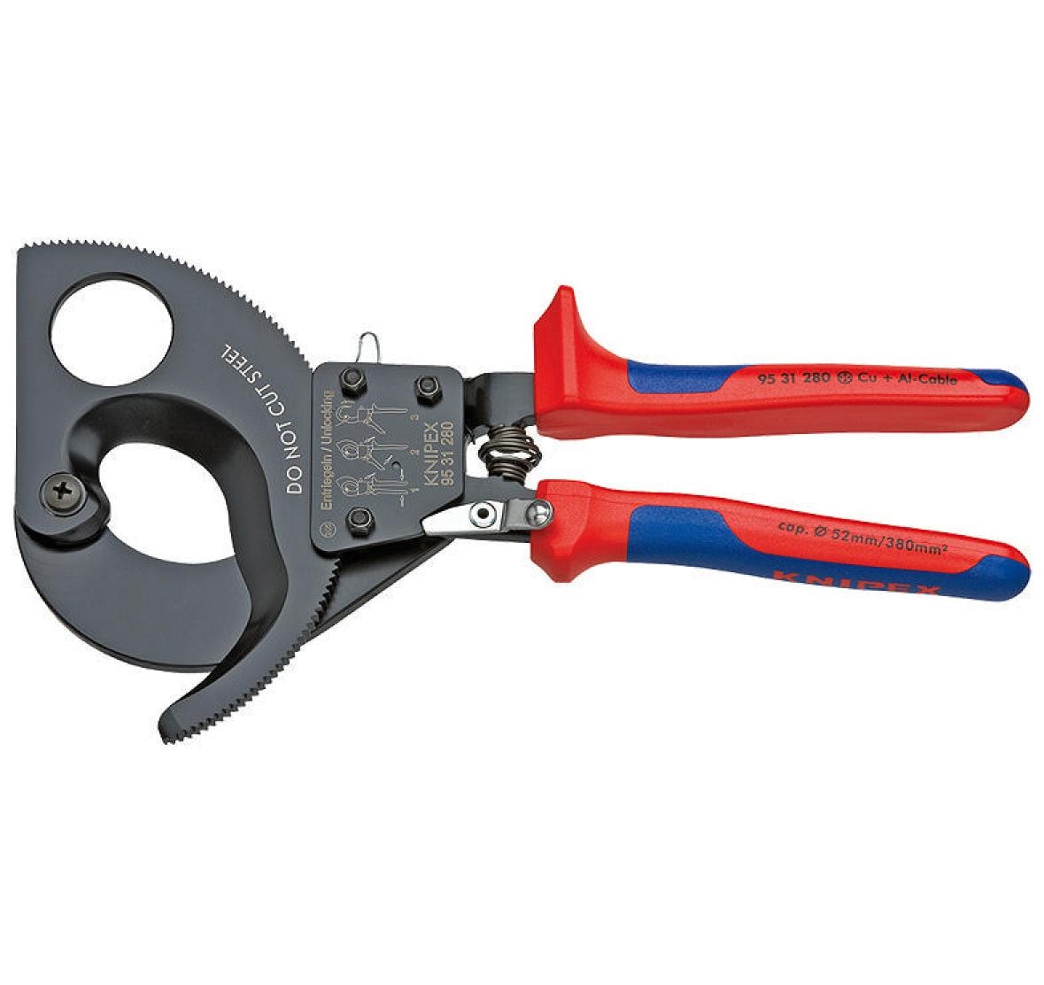 Knipex Kabelschere »Kabelschneider 280 mm Ratschenprinzip« von Knipex