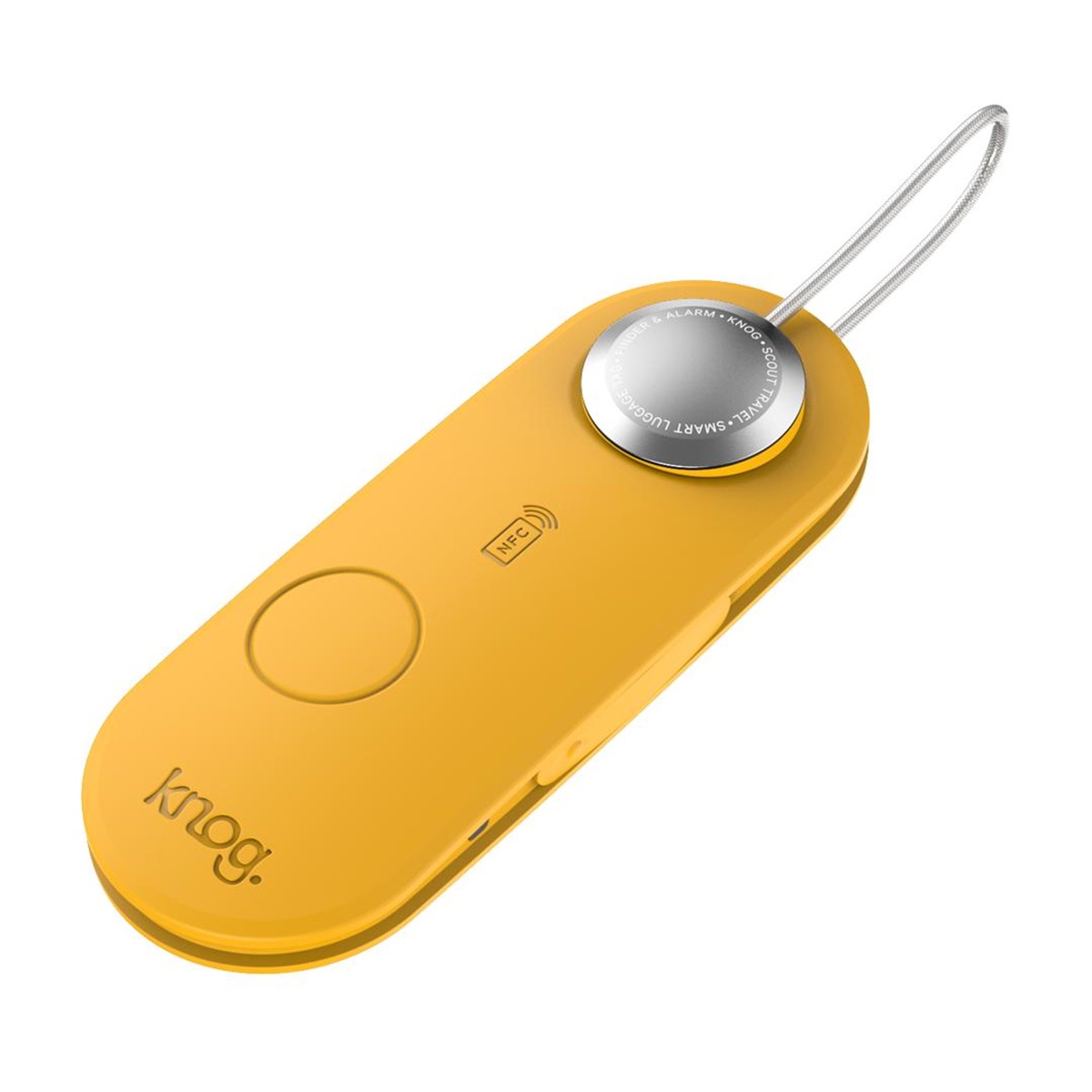 Scout Travel - Gepäckanhänger, Finder & Alarm, Gelb Scout Travel - Gepäckanhänger, Finder & Alarm, Gelb von Knog