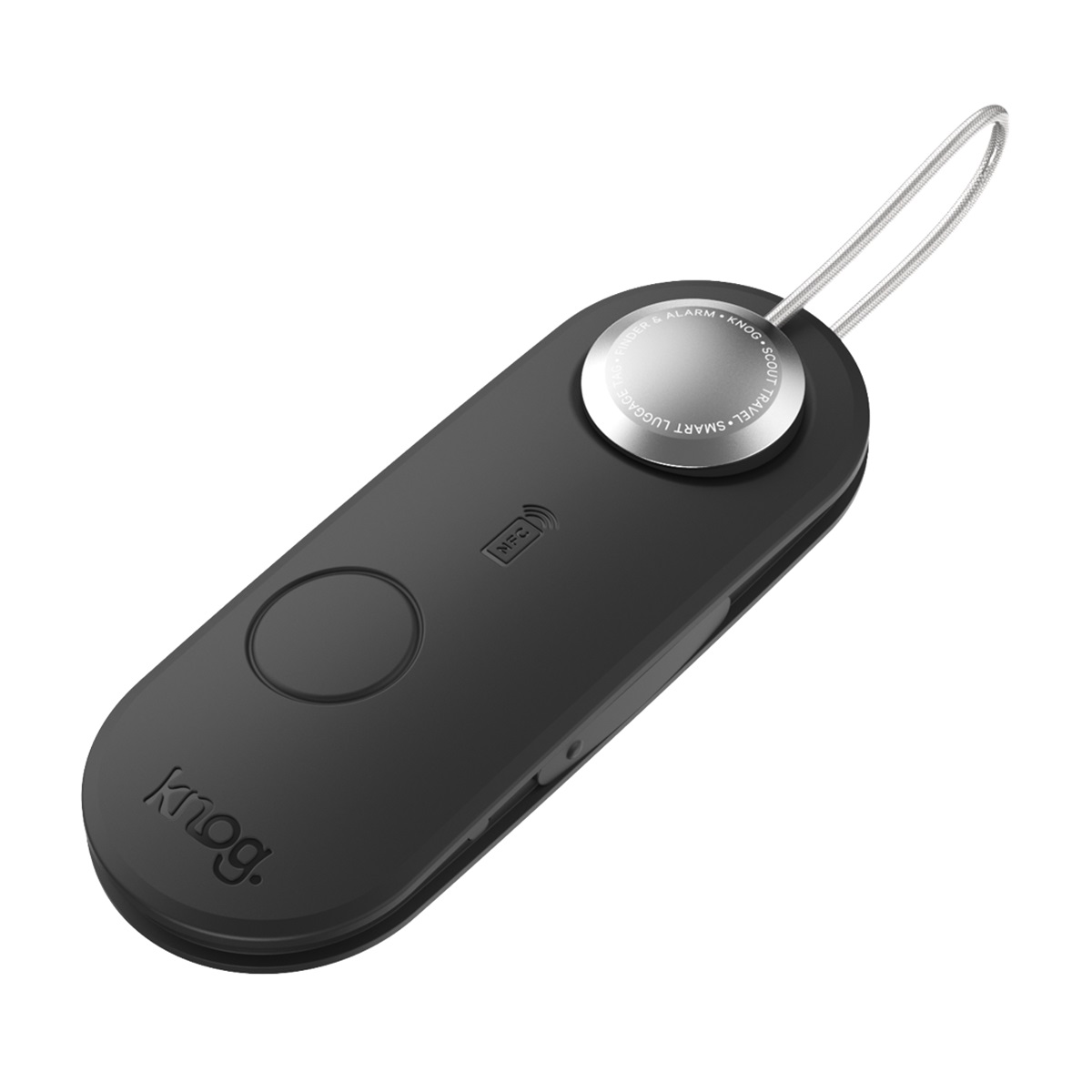 Scout Travel - Gepäckanhänger, Finder & Alarm, Schwarz Scout Travel - Gepäckanhänger, Finder & Alarm, Schwarz von Knog