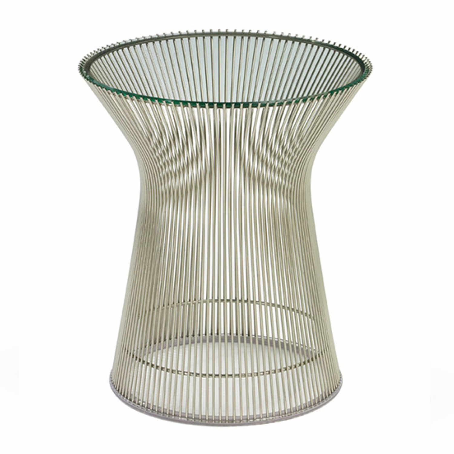 Platner Beistelltisch, Tischplatte marmor calacatta mc (beschichtet), Gestell bronze, metallic von Knoll International