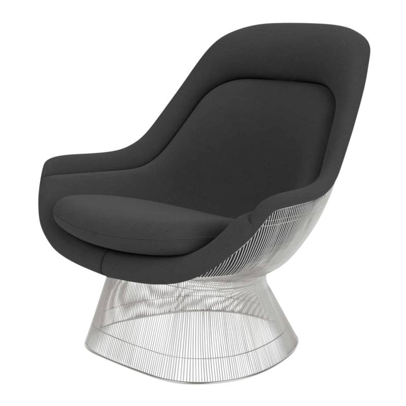 Platner Easy Chair Sessel, Polster Farbe 125t (tonus), Gestell mit 18k gold überzogen von Knoll International