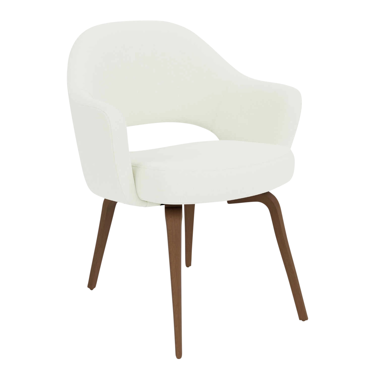 Saarinen Conference Chair 4-Bein Armlehnstuhl, Polster Farbe 100t (tonus), Stuhlbeine schwarz lackiert von Knoll International