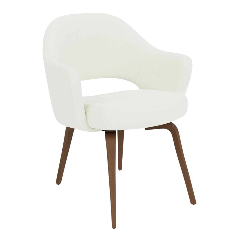 Saarinen Conference Chair 4-Bein Armlehnstuhl, Polster Farbe 854t (tonus), Stuhlbeine schwarz verchromt von Knoll International