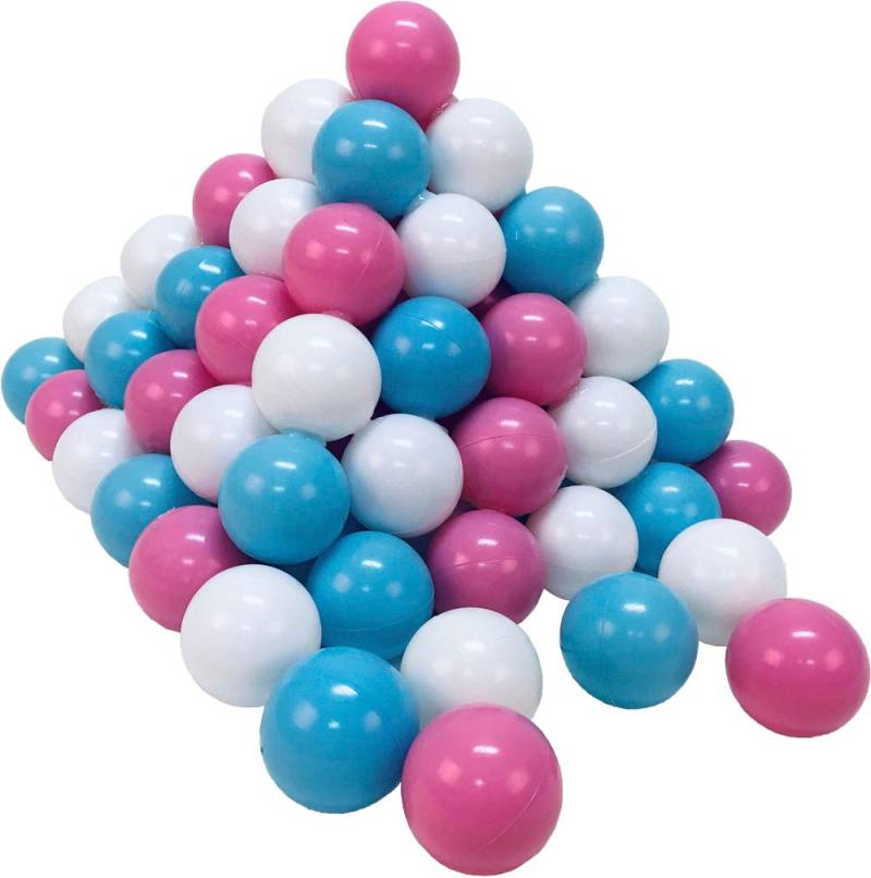 Knorrtoys® Bällebad-Bälle »100 Stück, rose/creme/lightblue«, (100 St.), 100 Stück von Knorrtoys®