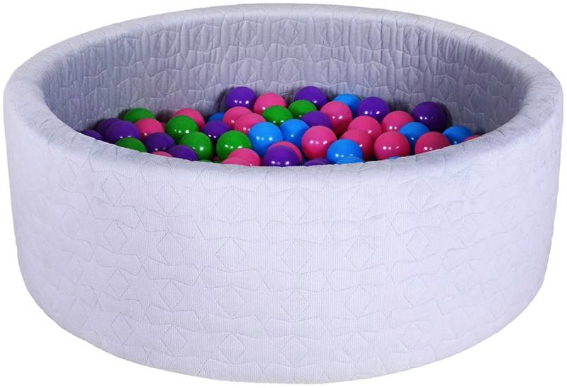 Knorrtoys® Bällebad »Cosy, Geo Grey«, mit 300 Bällen softcolor von Knorrtoys®