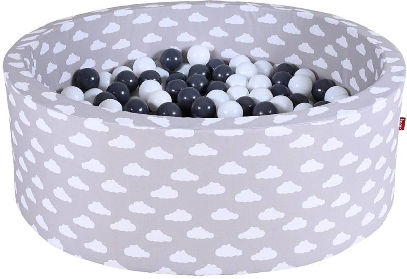 Knorrtoys® Bällebad »Soft, Grey White Clouds«, mit 300 Bällen Grey/creme; Made in Europe von Knorrtoys®