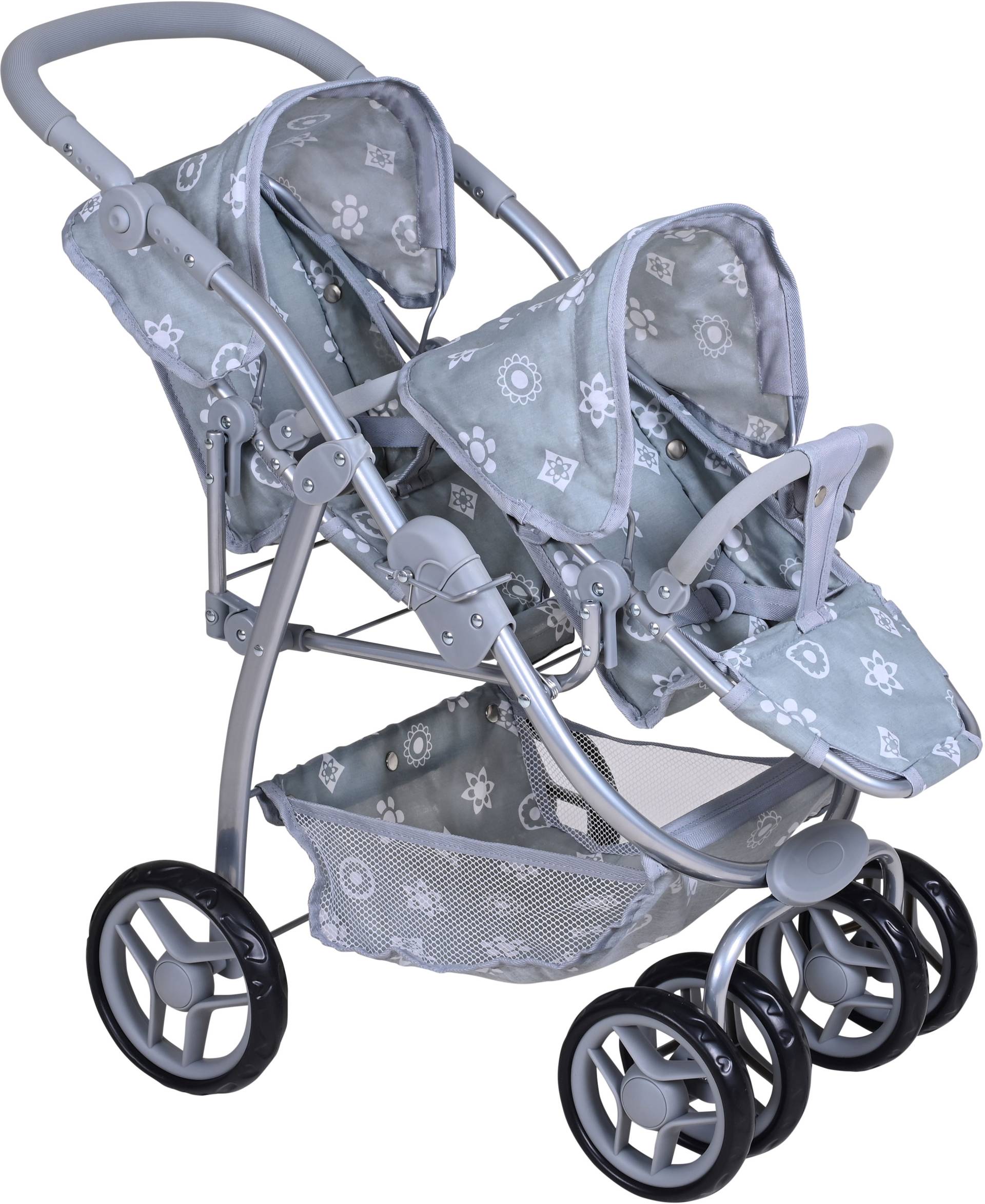 Knorrtoys® Puppen-Zwillingsbuggy »Milo - Royal Grey« von Knorrtoys®