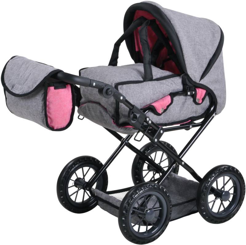 Knorrtoys® Kombi-Puppenwagen »Ruby - Jeans Grey«, mit Wickeltasche von Knorrtoys®