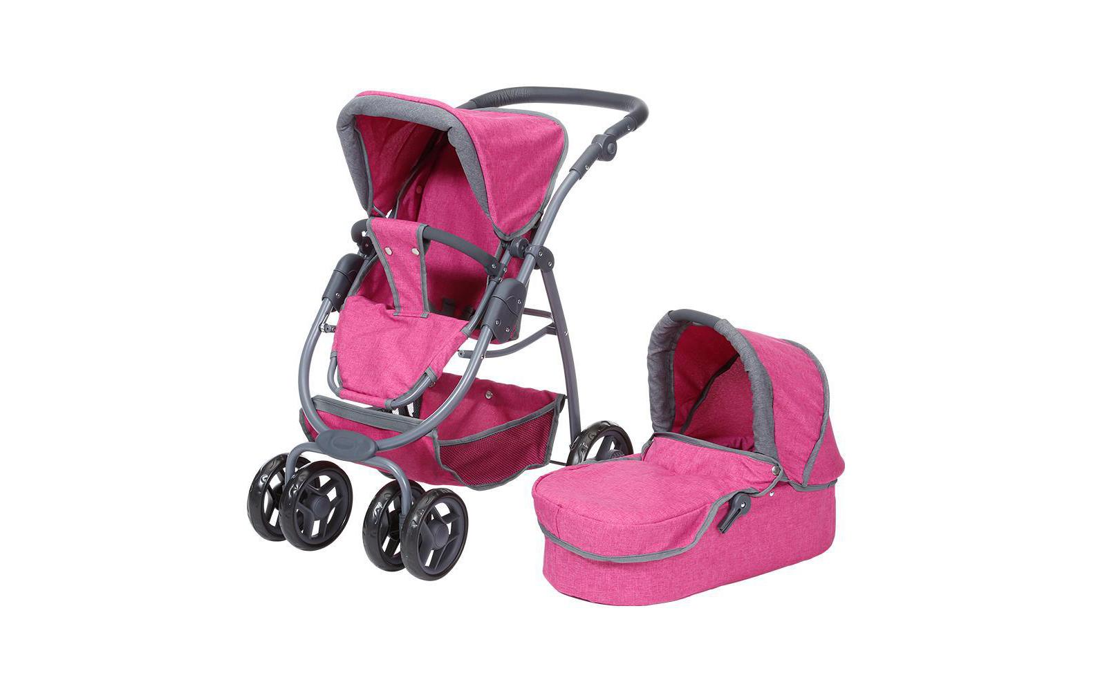 Knorrtoys® Kombi-Puppenwagen »Coco Pink«, (3 tlg.) von Knorrtoys®