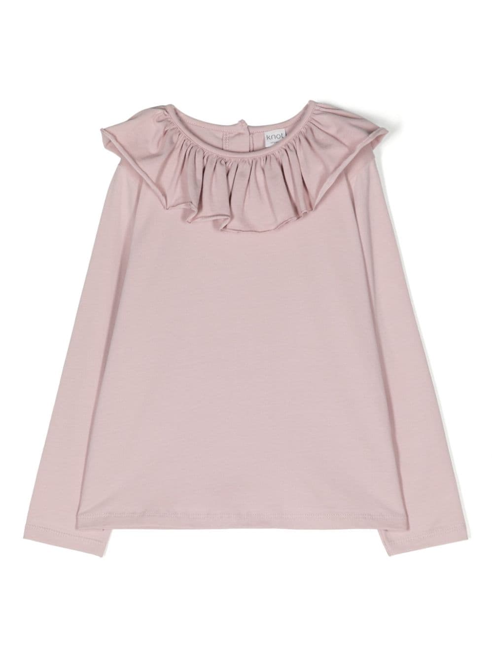 Knot Abby ruffle-collar T-shirt - Pink von Knot