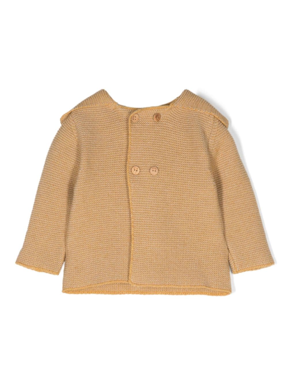 Knot Bell hooded cardigan - Yellow von Knot