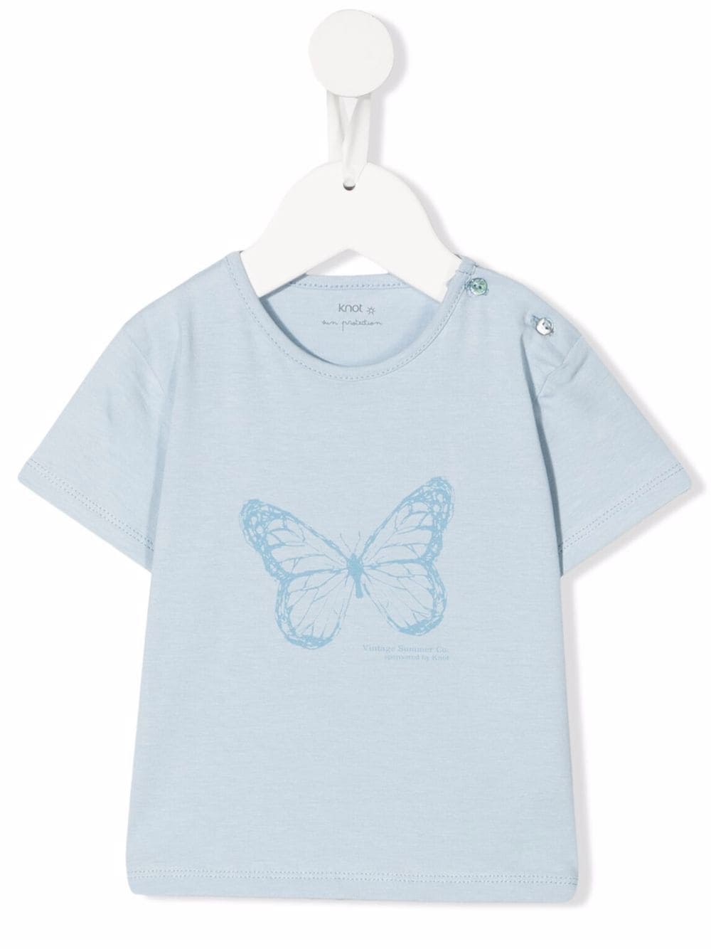Knot Butterfly graphic-print T-shirt - Blue von Knot