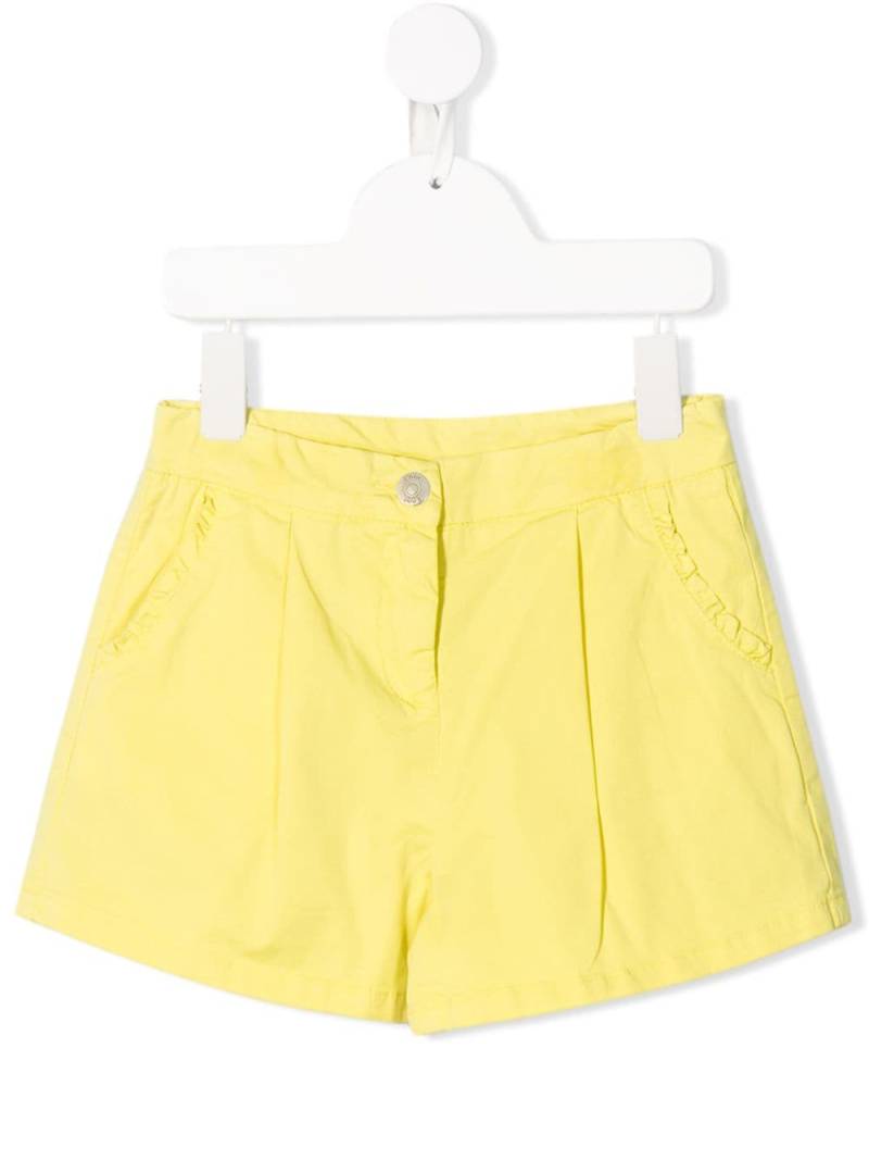 Knot Emily ruffle trim shorts - Yellow von Knot