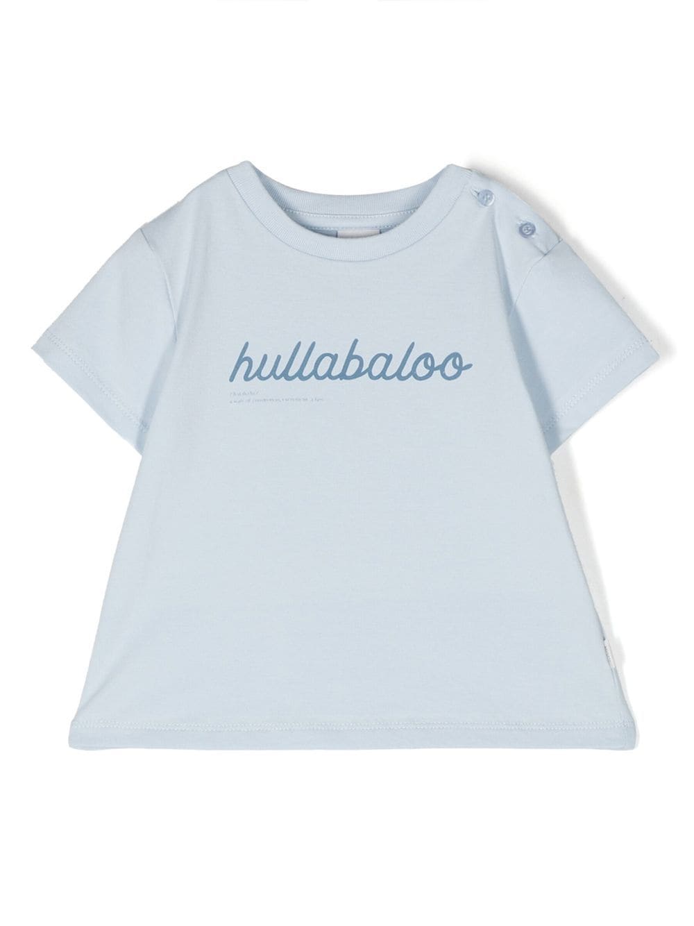 Knot Hullabaloo button detailed T-shirt - Blue von Knot