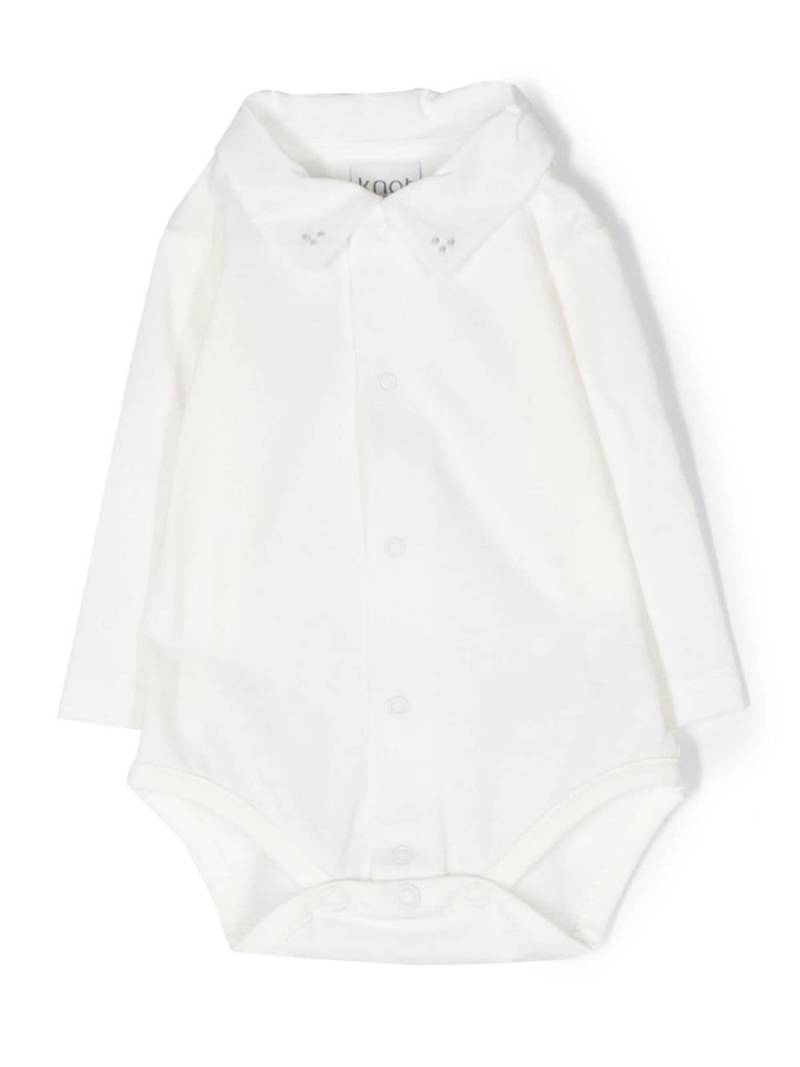 Knot Marbles long sleeve bodysuit - White von Knot