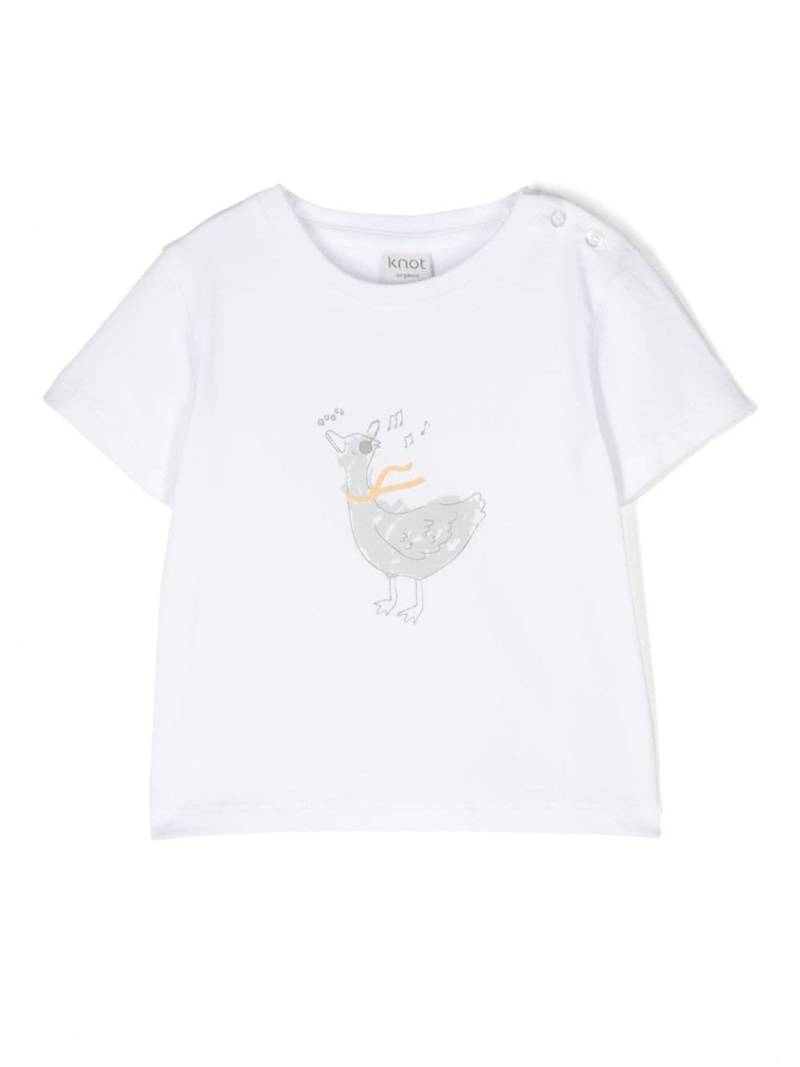 Knot Quack short-sleeve T-shirt - White von Knot