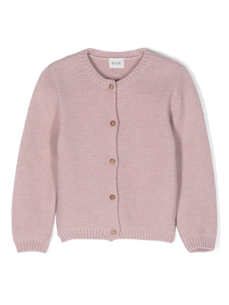 Knot Samantha button-up cardigan - Pink von Knot