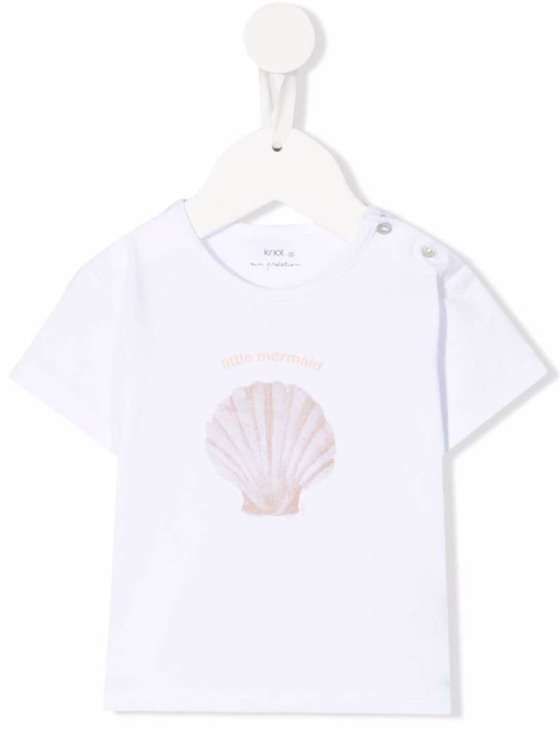 Knot Shell graphic-print T-shirt - White von Knot