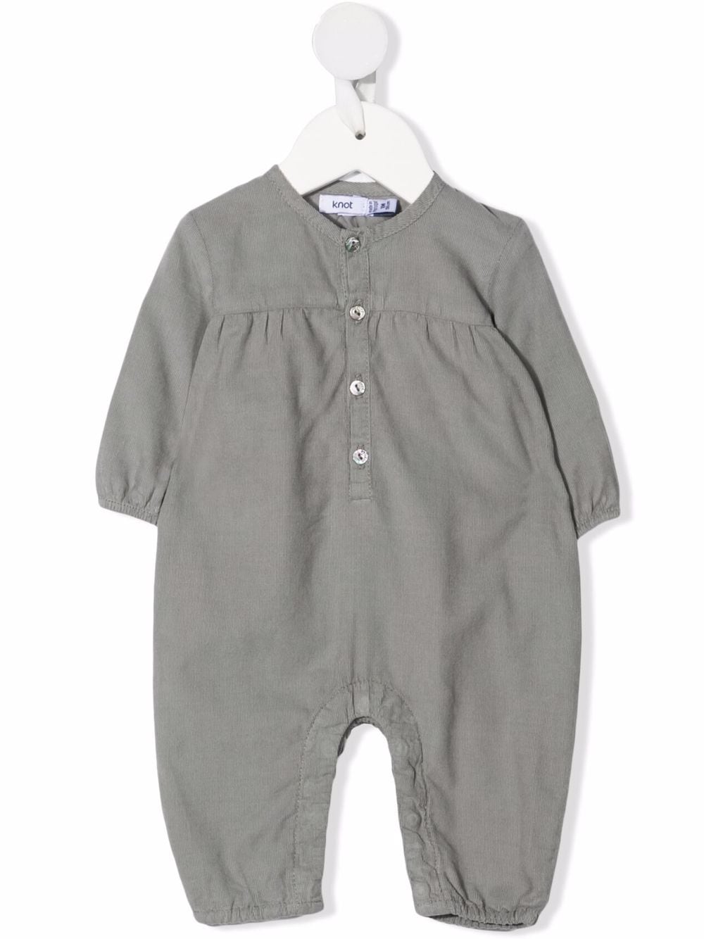 Knot grey cotton babygrow von Knot