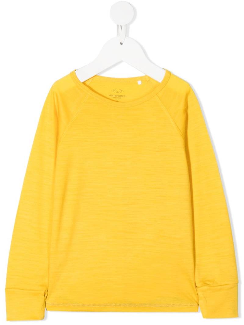 Knot merino knit sweatshirt - Yellow von Knot