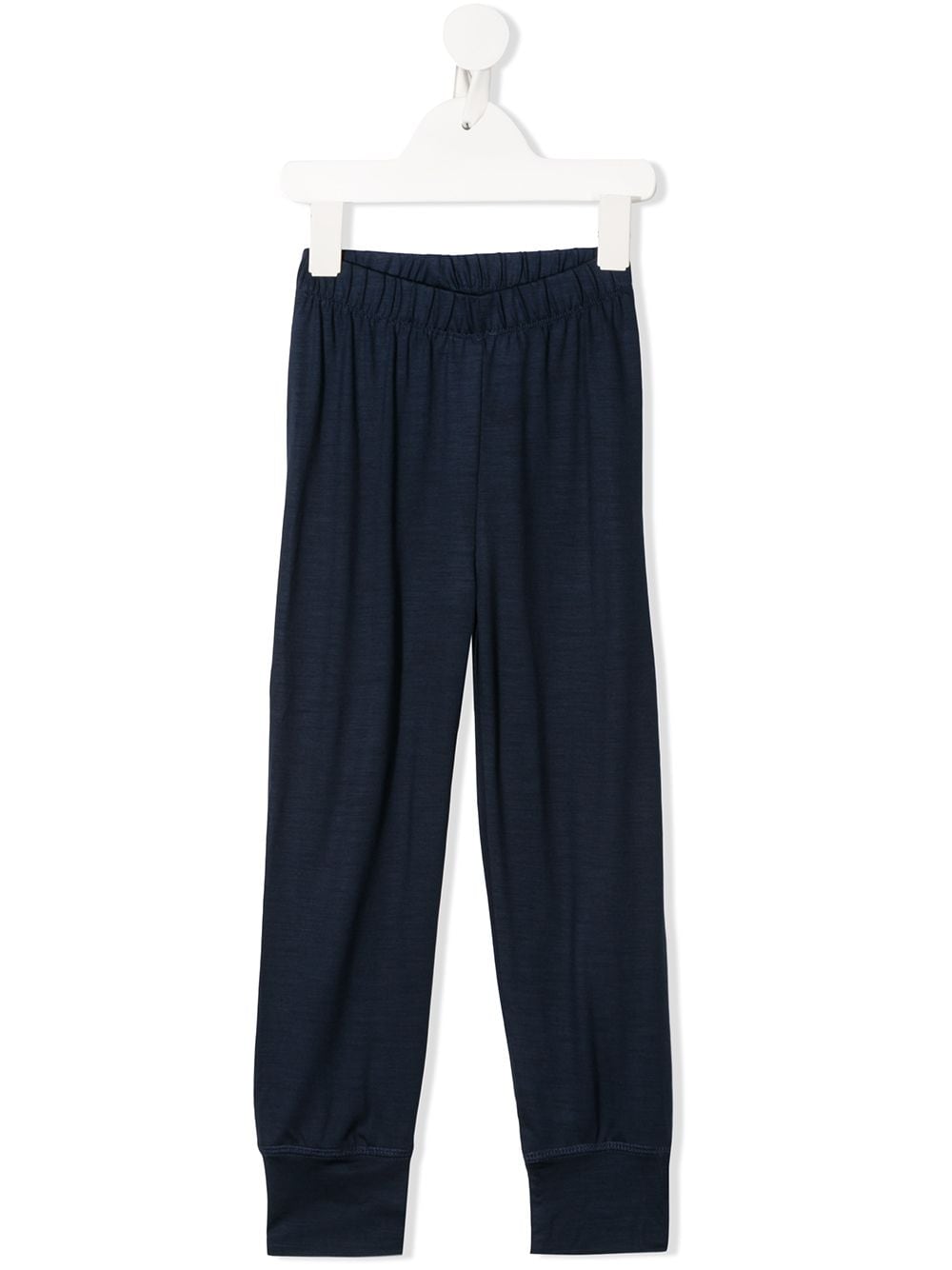 Knot merino wool fine knit track pants - Blue von Knot