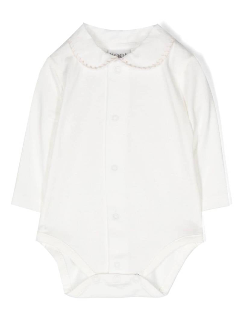 Knot peter pan collar bodysuit - White von Knot