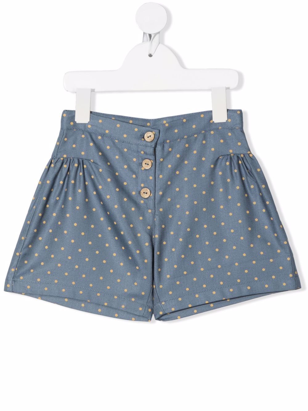 Knot polka-dot print shorts - Blue von Knot