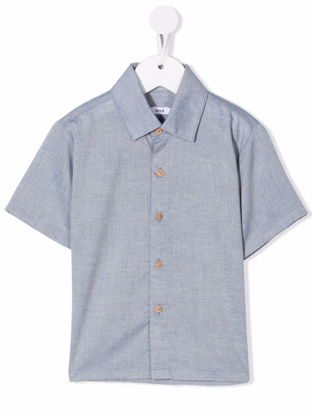 Knot short sleeve shirt - Blue von Knot