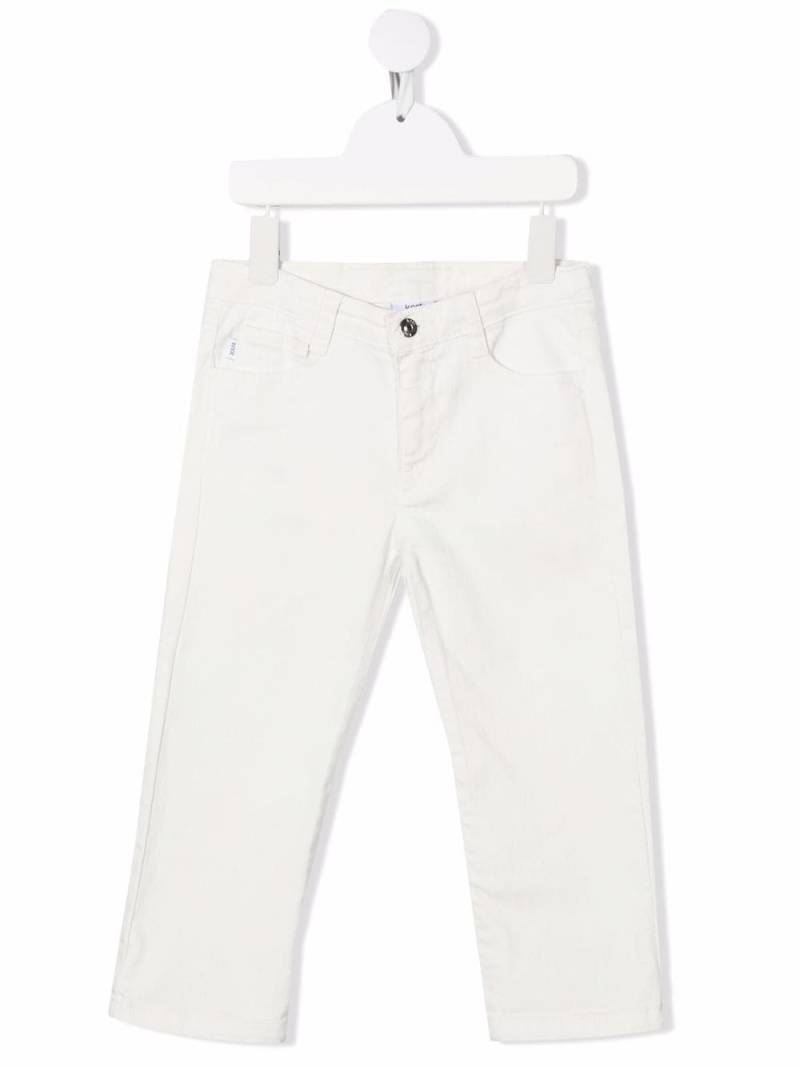 Knot slim-cut denim jeans - White von Knot